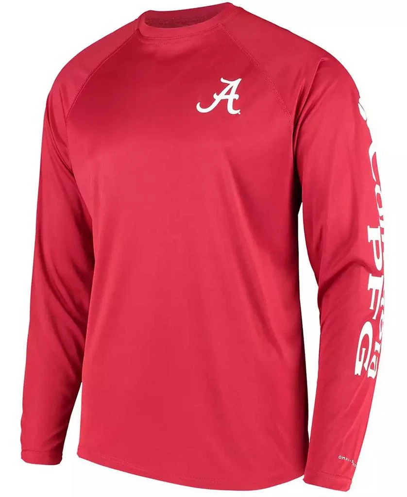 Columbia Men's PFG Crimson Alabama Crimson Tide Terminal Tackle Omni-Shade Long Sleeve T-shirt 2