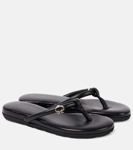 Gianvito Rossi Juno leather thong sandals 1