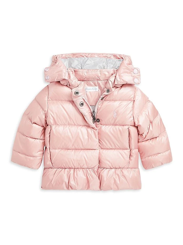 Ralph Lauren Baby Girl's Down Puffer Peplum Jacket 1