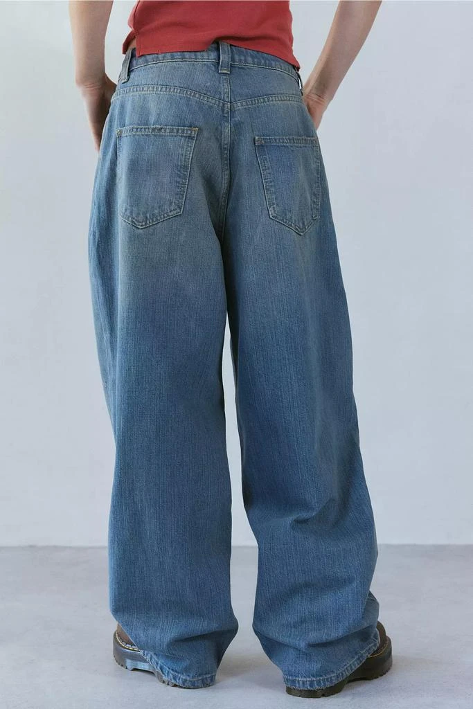 Jaded London Jaded London Light Wash Slub XL Colossus Baggy Jean 4