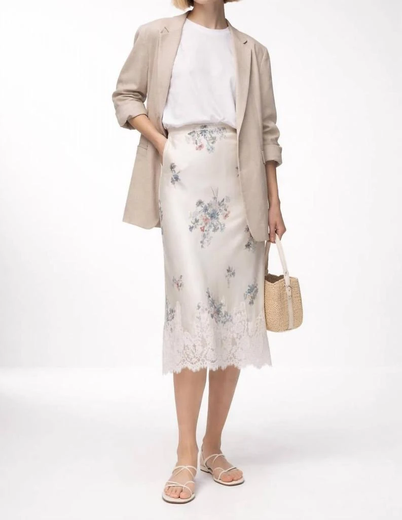 knee length dresses for ladies Hadleigh Scallop Trim Midi Dress