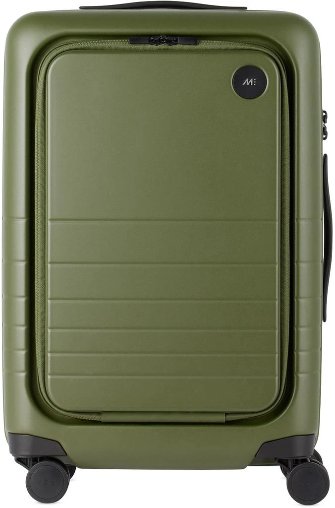 Monos Khaki Carry-On Pro Plus Suitcase 1
