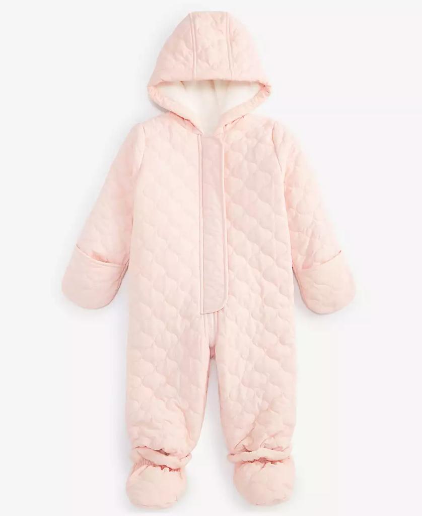 First Impressions Baby Girls and Boys Hooded Quilted Footed Snowsuit, Created for Macy's