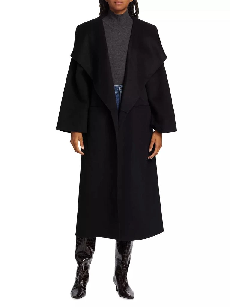 Toteme Open-Front Wool Coat 3