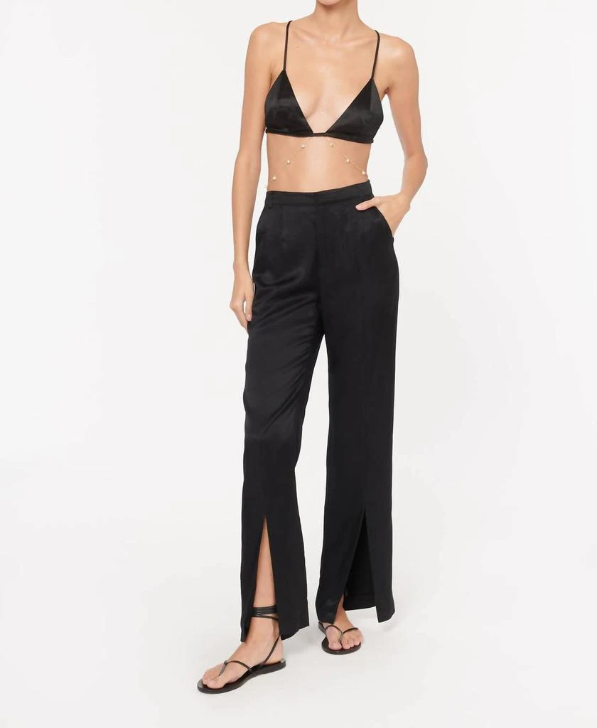 CAMI NYC Amelie Twill Pant In Black 5
