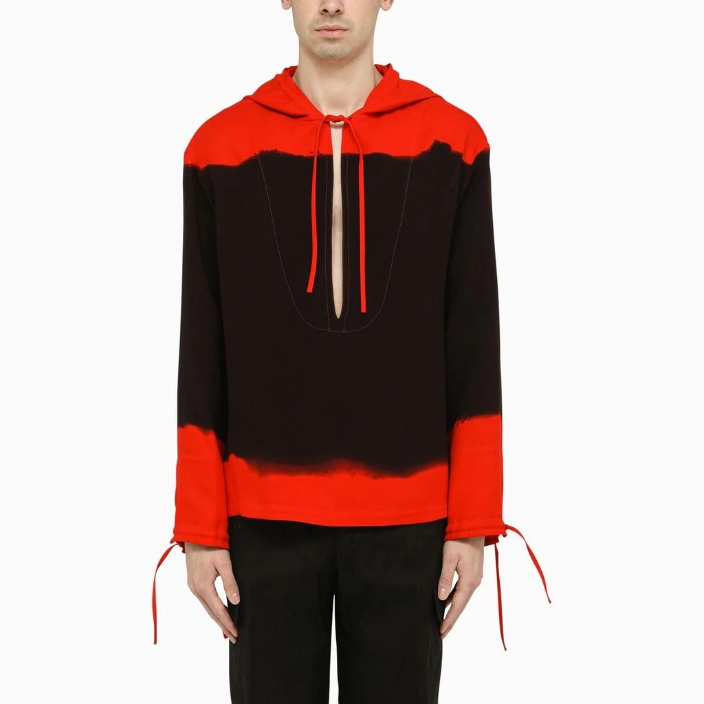 Salvatore Ferragamo Red\/black Hoodie 1