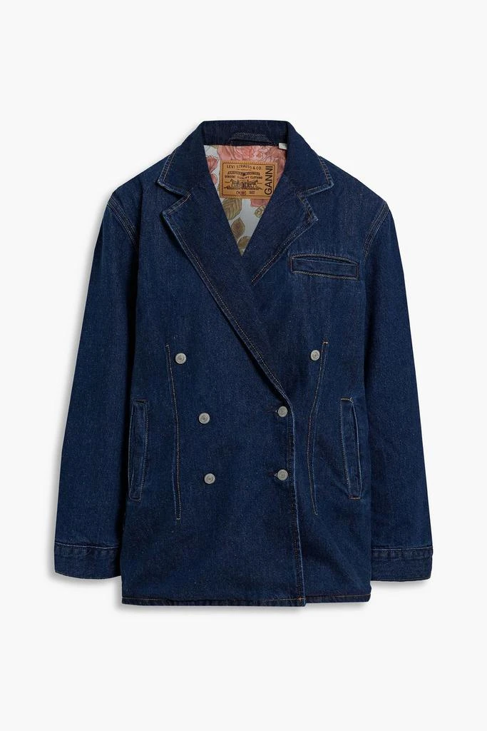 GANNI X LEVI'S Double-breasted denim jacket 1