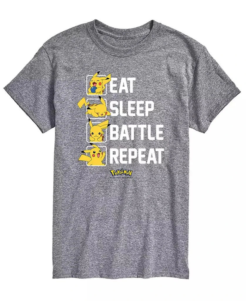 AIRWAVES Men
s Pokemon Eat Sleep Battle Graphic T-shirt