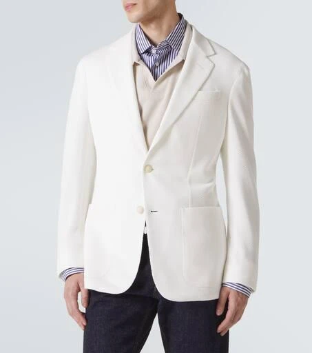 Dunhill Cotton piqué blazer 3