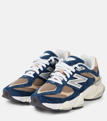 New Balance 9060 suede-trimmed sneakers 4