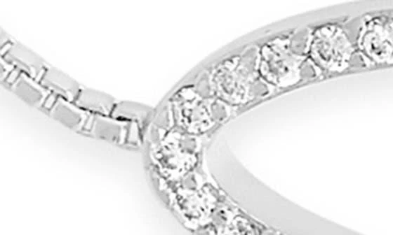Sterling Forever Oval Cubic Zirconia Slider Bracelet 3