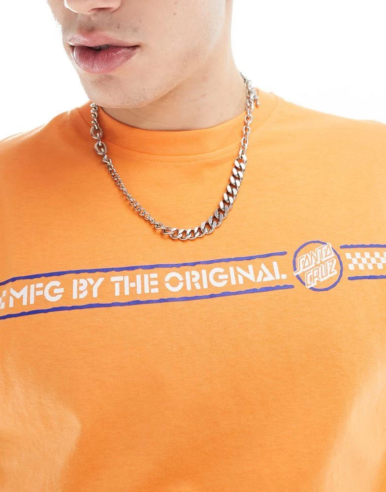 Santa Cruz Santa Cruz breaker dot t-shirt in orange 4