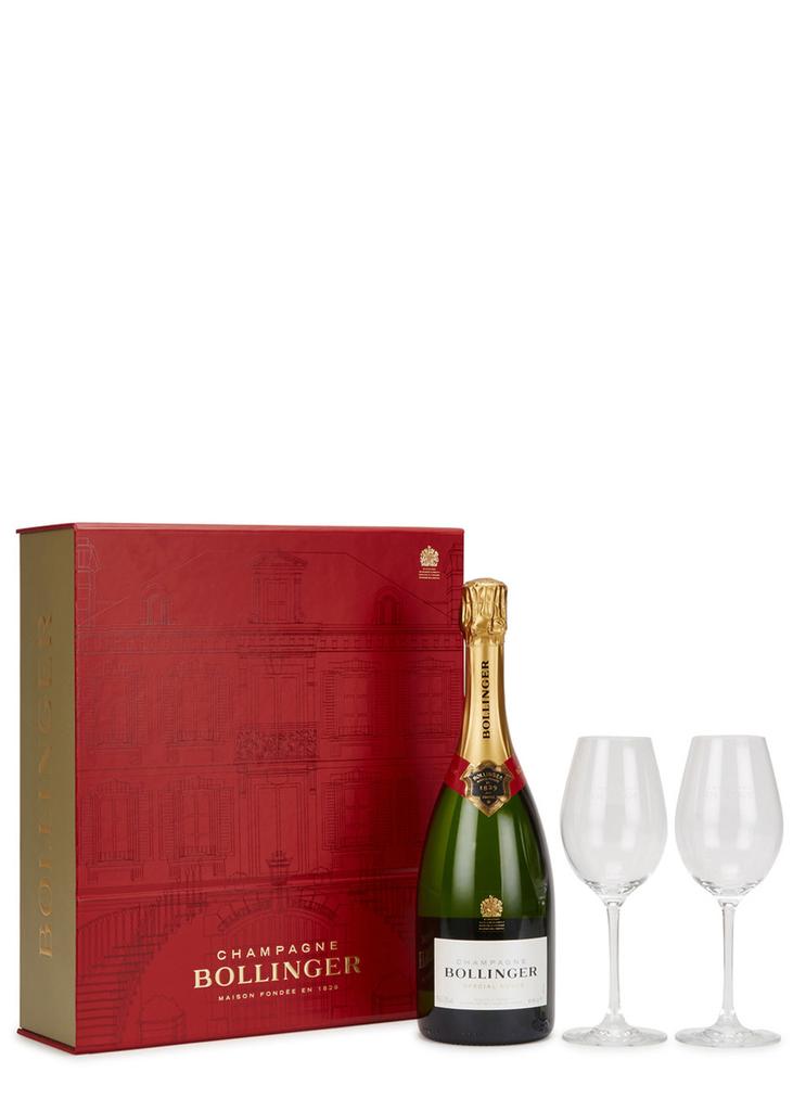 BOLLINGER Special Cuvée Champagne NV & Flutes Gift Set