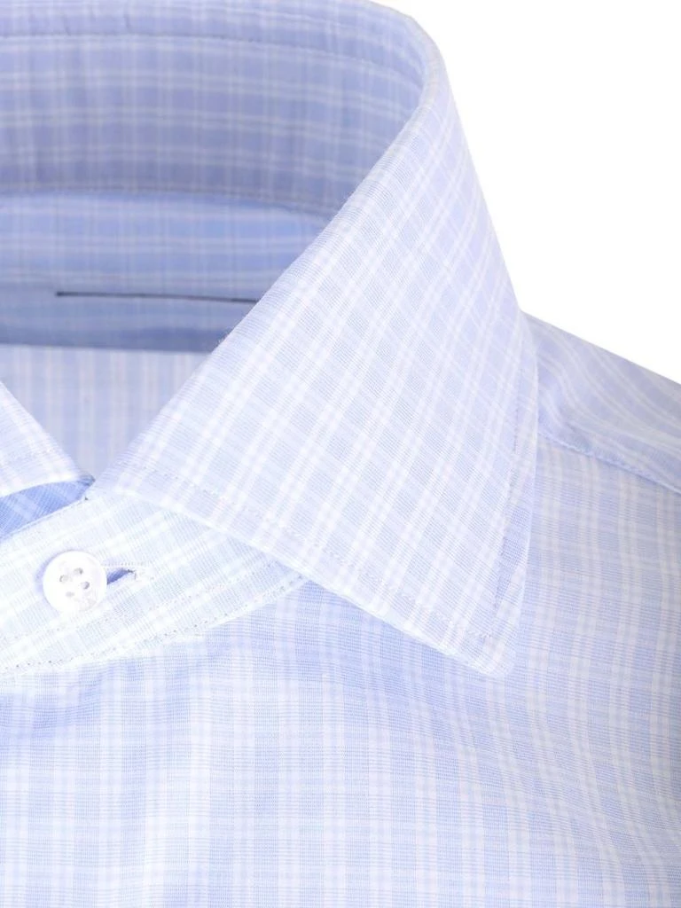 BARBA Barba Checked Long-Sleeved Shirt 3