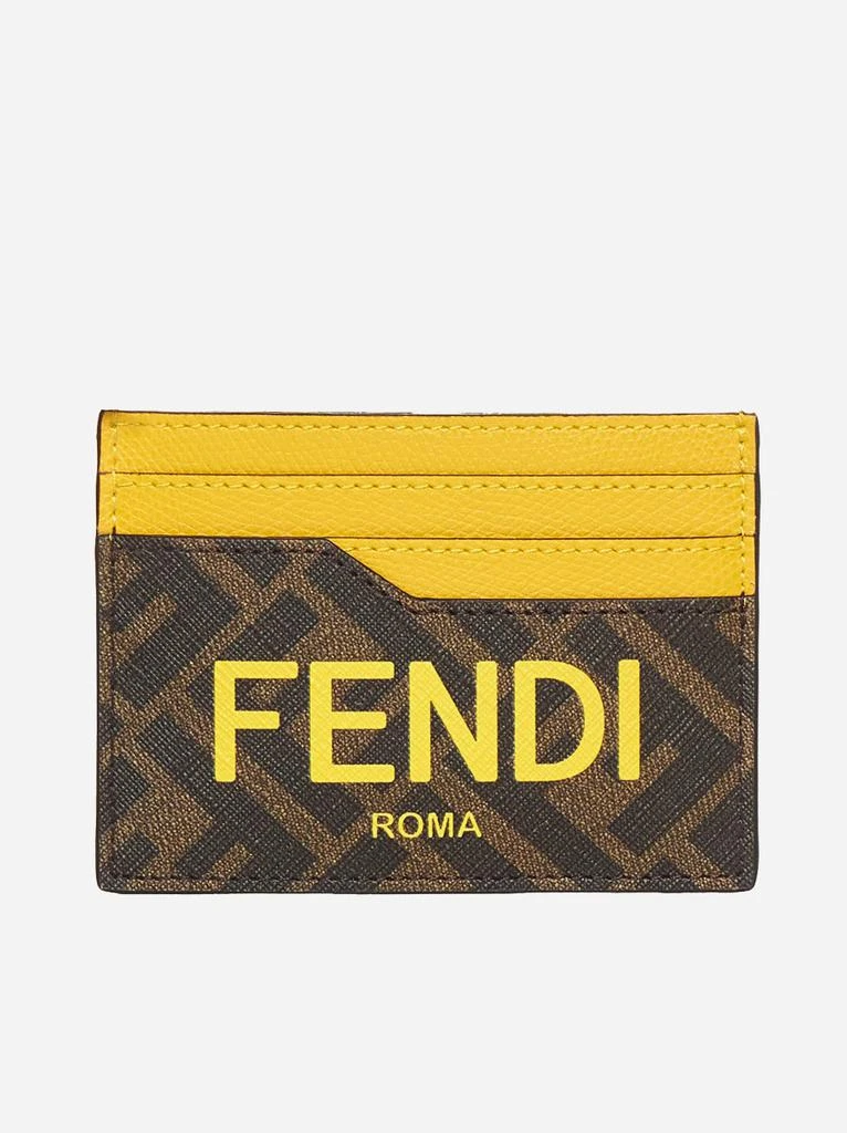 FENDI FF leather card holder 1