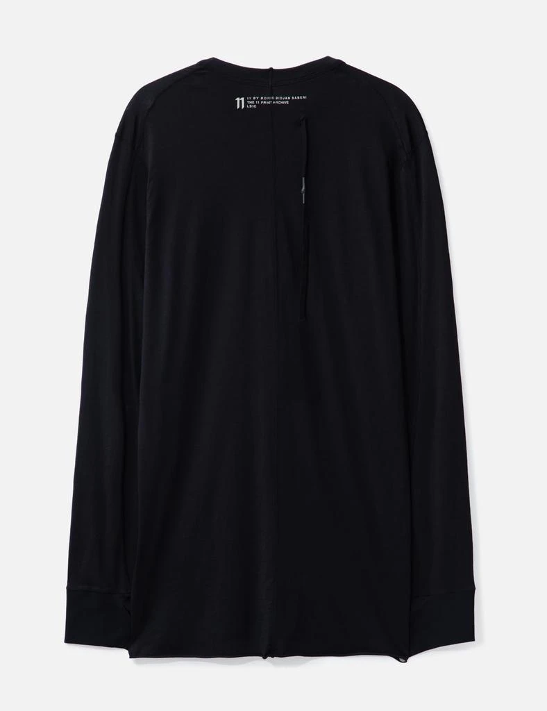 11 by Boris Bidjan Saberi TS5 F1101 Middlefinger Long Sleeve T-shirt 2