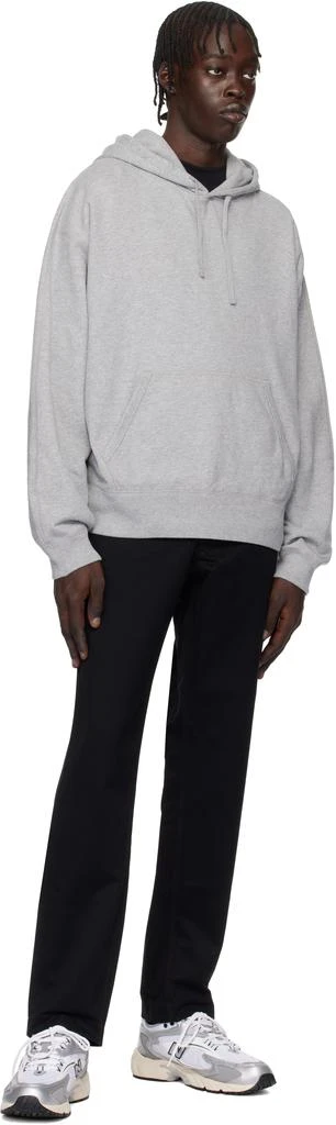 REIGNING CHAMP Gray Midweight Terry Relaxed Hoodie 4