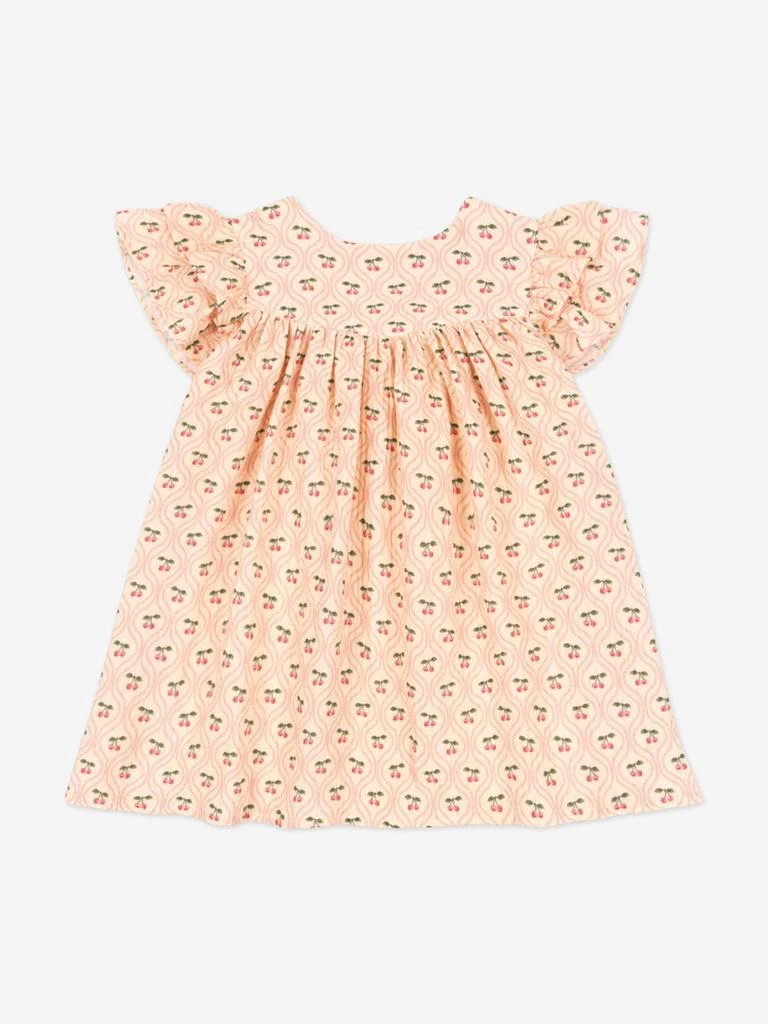 Konges Slojd Girls Coco Cherry Dress in Pink 1