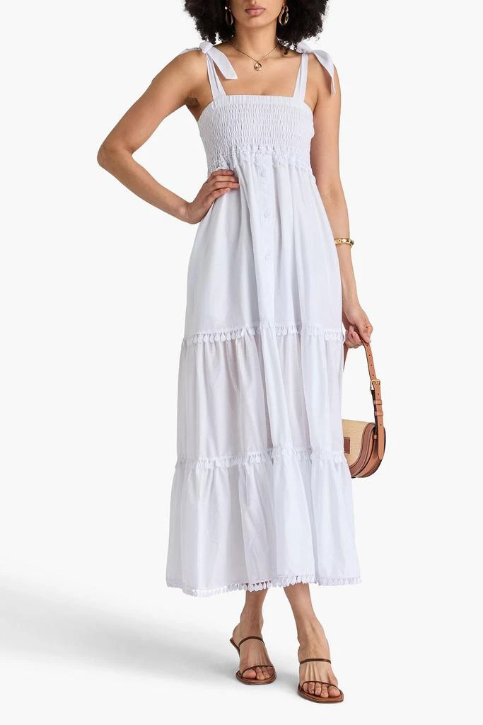 Charo Ruiz Ibiza Delphinus tiered cotton-blend voile maxi dress 2