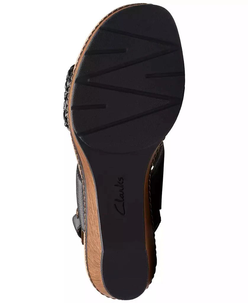 Clarks Seannah Step Woven Strap Clog-Style Platform Sandals 5
