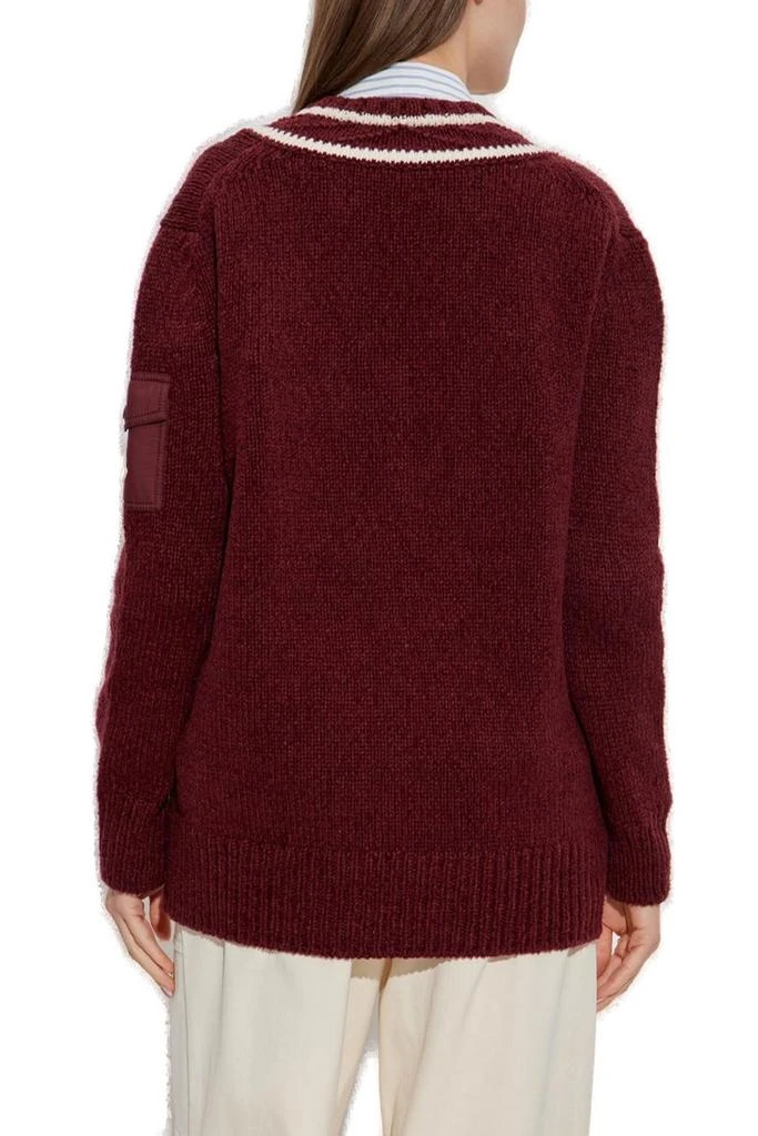 Moncler Moncler V-Neck Knitted Jumper 3