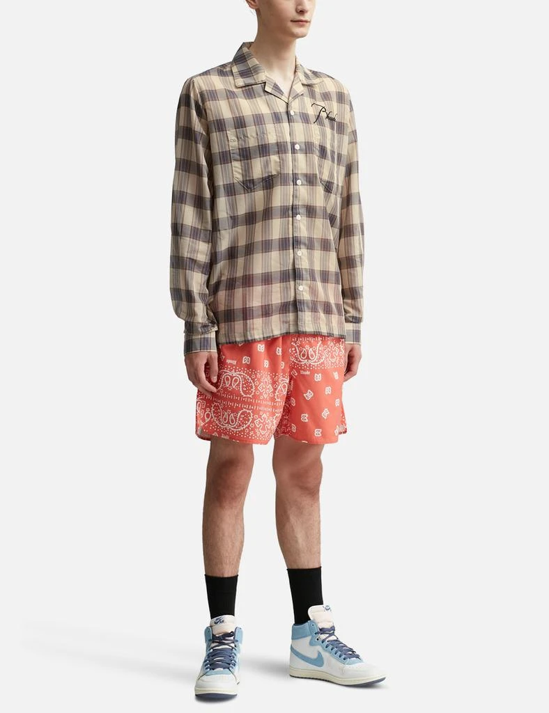 Rhude Sheer Plaid Button Down 5