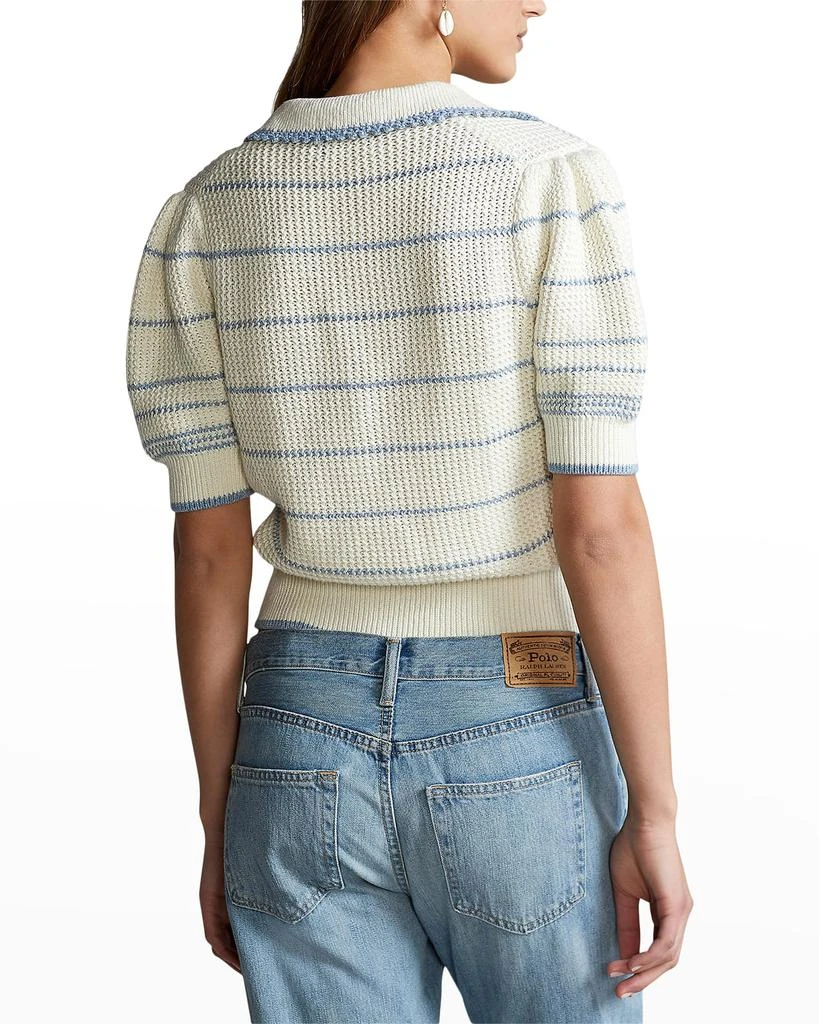 Ralph Lauren Striped Puff-Sleeve Pullover 3
