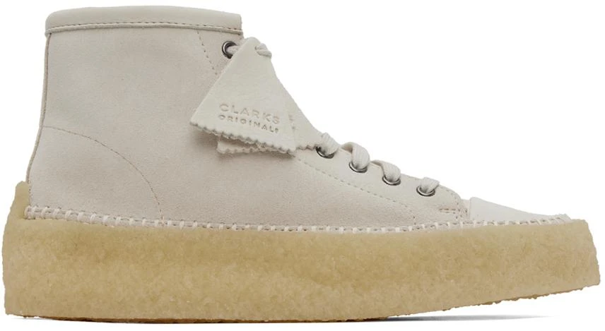 Clarks Off-White Caravan Desert Boots 1
