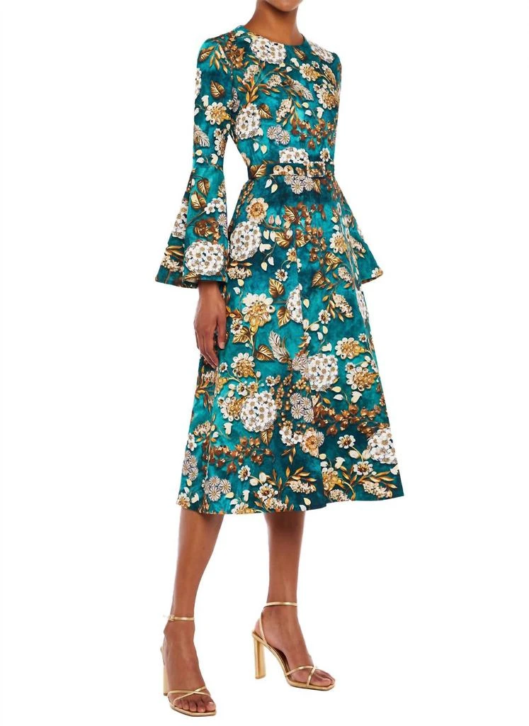 MARY KATRANTZOU Mary Katrantzou - Willow Aop Crepe Midi Dress 1