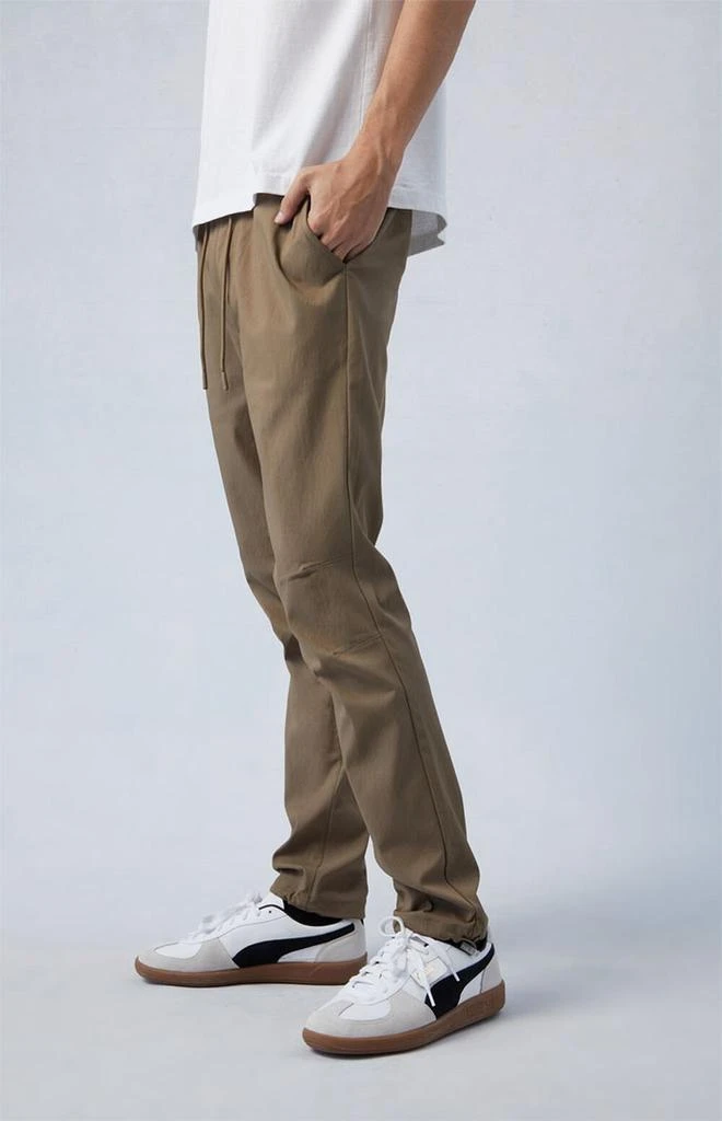 PacSun Stretch Performance Brown Slim Trousers 3