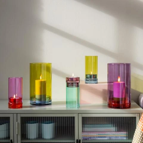 Remember Photophore En Verre - Lucius - Violet 4