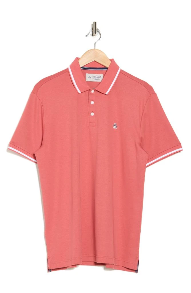 Original Penguin Birdseye Tipped Cotton Piqué Polo 3