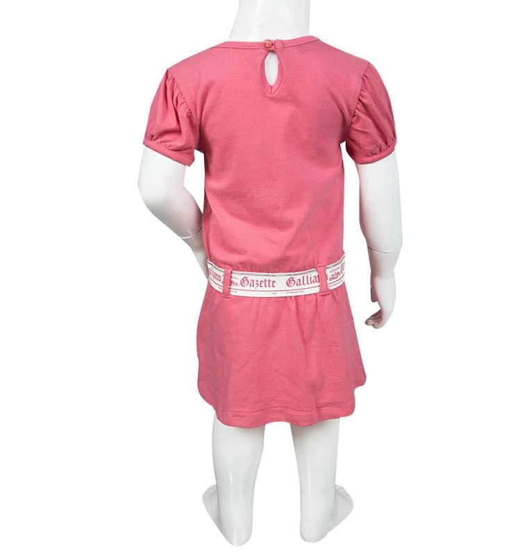 John Galliano John Galliano Pink Printed Cotton Jersey T-Shirt Dress 9 Months 3