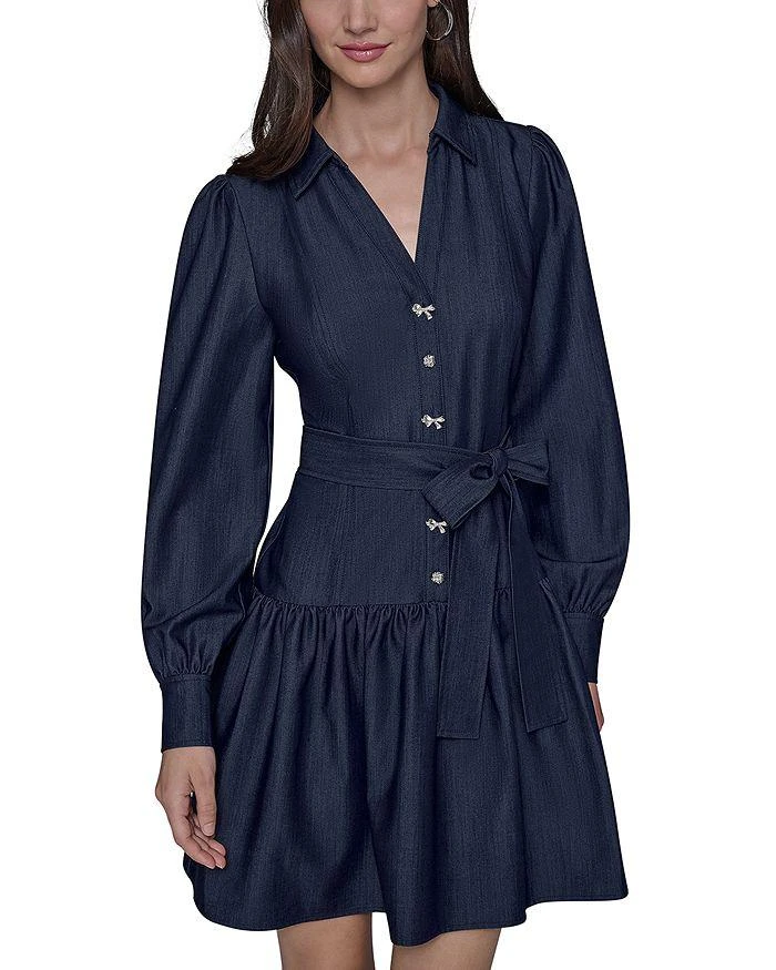 Denim Shirt Dress  On Sale Now with Up to 65% Off | Discover Exclusive  Deals & Savings at BeyondStyle  Authentic Karl Lagerfeld Paris women|dress  with Limited-Time Discounts, Free Shipping, and