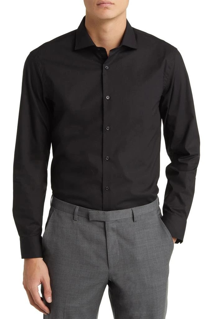 Nordstrom Extra Trim Fit Stripe Tech-Smart CoolMax® Non-Iron Dress Shirt 1