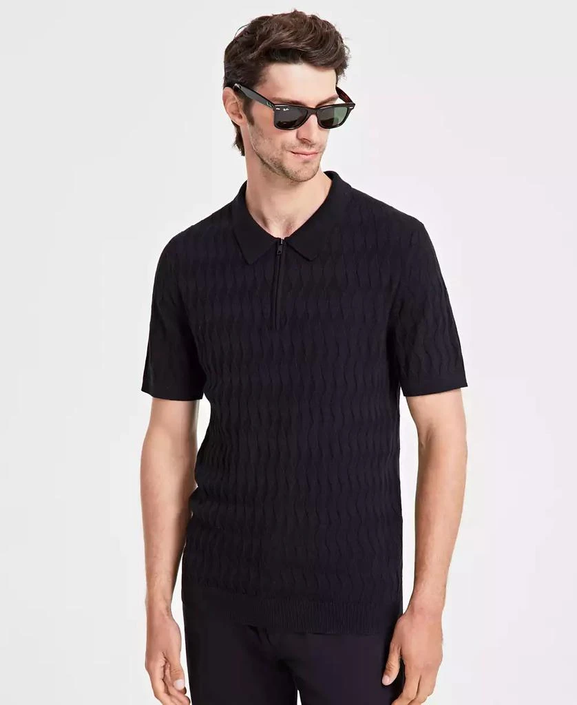 Alfani Men's Textured Polo Sweater, Created for Macy's 1