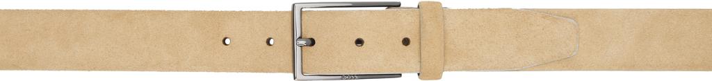 Hugo Boss Beige Pin-Buckle Belt