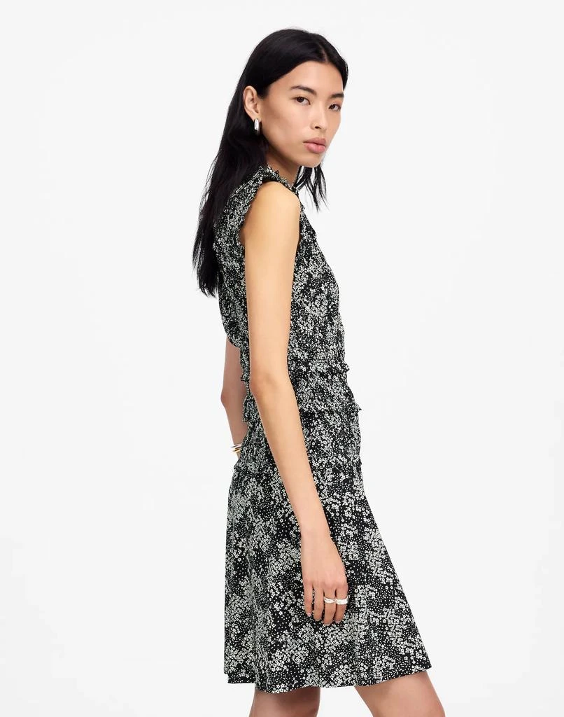 Madewell Smocked Crewneck Mini Dress in Floral 3