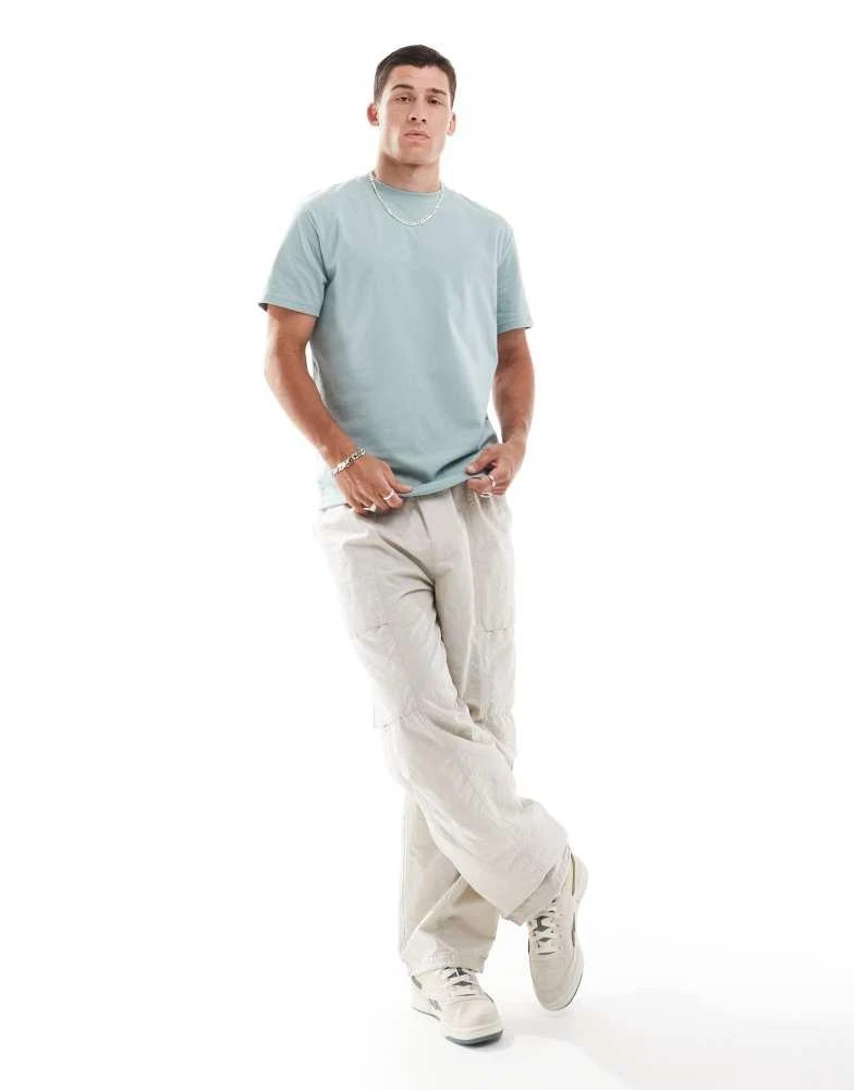 HOLLISTER Hollister cooling relaxed fit t-shirt in light blue 3