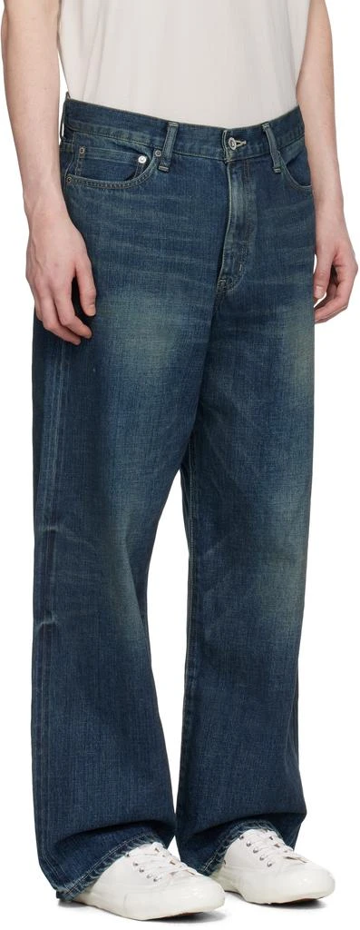 NEIGHBORHOOD Blue Washed Denim DP Wide Jeans 2