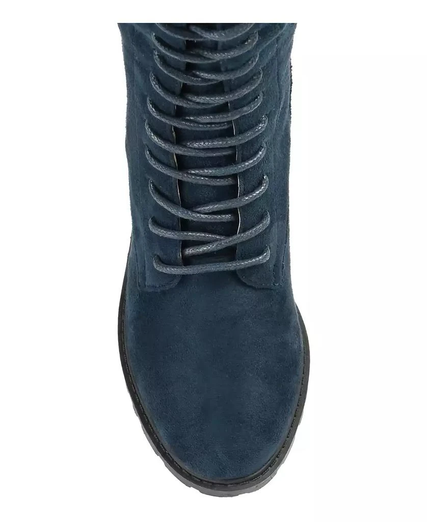 Journee Collection Women's Jenicca Extra Wide Calf Lace Up Boots 7