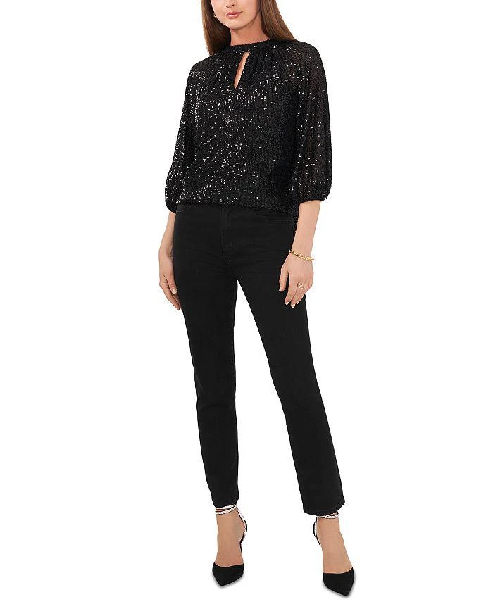 Vince Camuto Raglan Sleeve Sequin Top 3