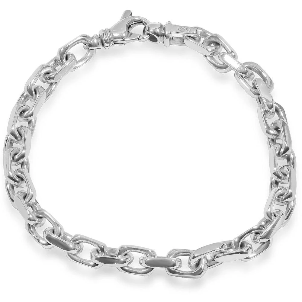 Pompeii3 Men's 14k Gold (36gram) or Platinum (72gram) 6.5mm Link Bracelet 8.5" 1