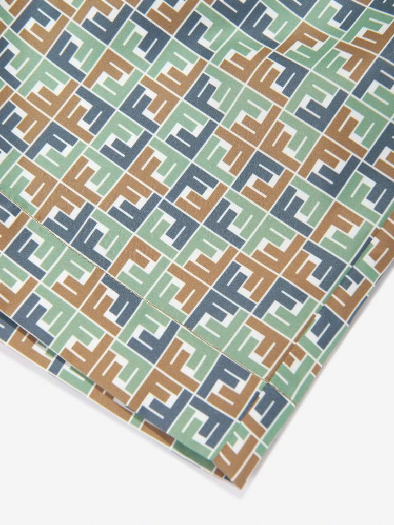 Fendi Fendi Boys Micro Print Swim Shorts in Multicolour 4
