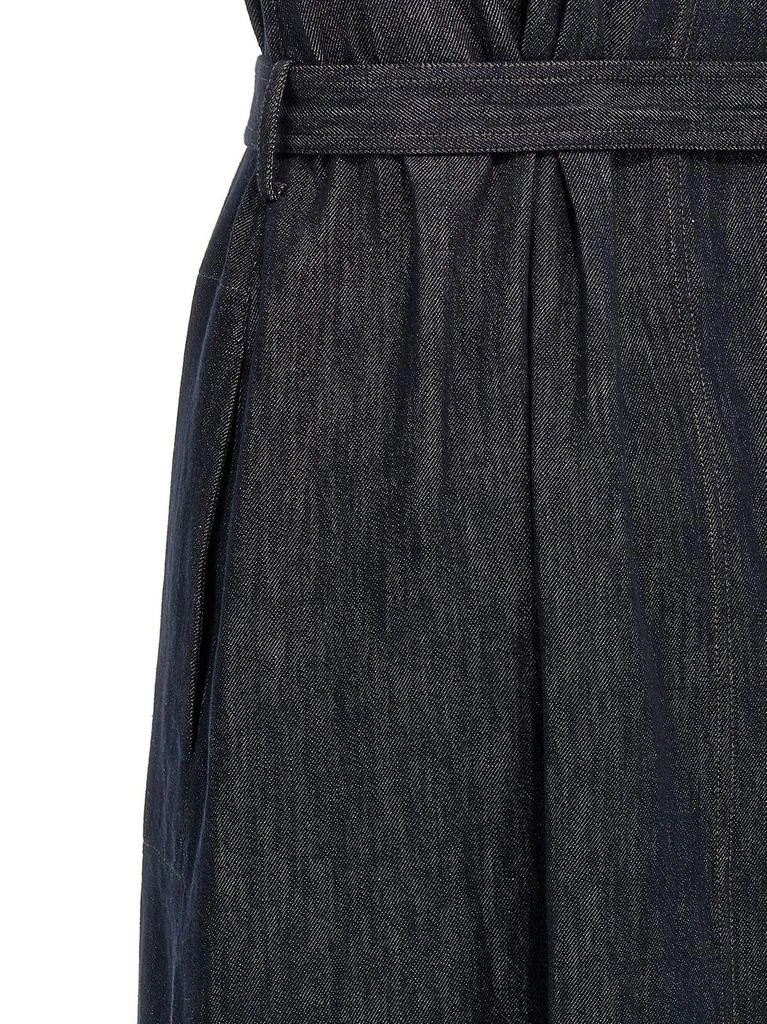 Brunello Cucinelli Brunello Cucinelli Belted Denim Dress 4