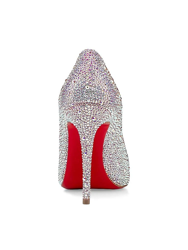 Christian Louboutin Kate Strass Metallic Suede 100MM Pumps 3
