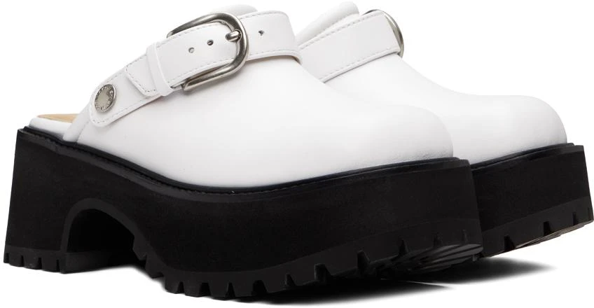 Marge Sherwood White 70's Clogs 4