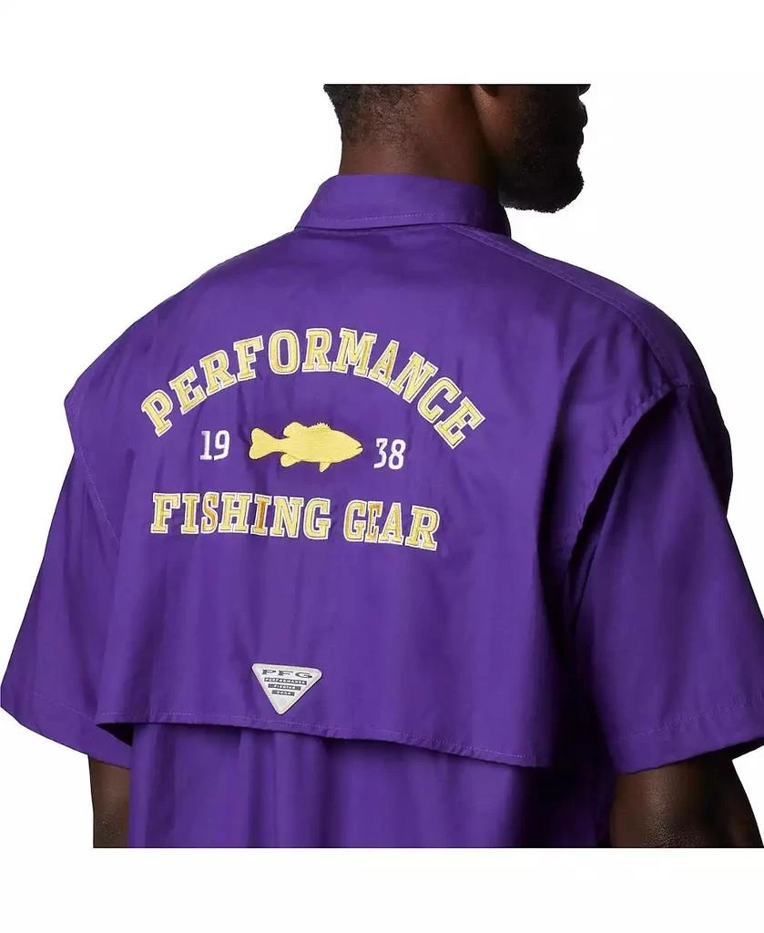 Columbia Men's Purple LSU Tigers Bonehead Button-Up Shirt 5