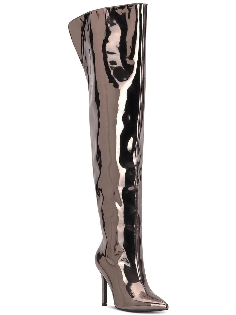 INC International SEDONA Womens Metallic Pointed toe Over-The-Knee Boots 1