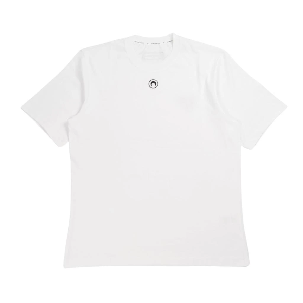 MARINE SERRE Moon Logo Loose Fit T-shirt in White 1